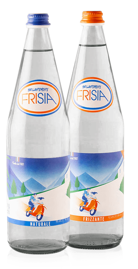 Bottiglie di vetro acqua Frisia