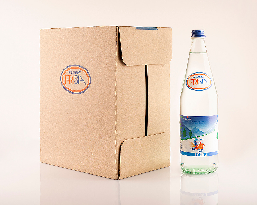 confezione 6 bottiglie da 1 litro acqua naturale Frisia